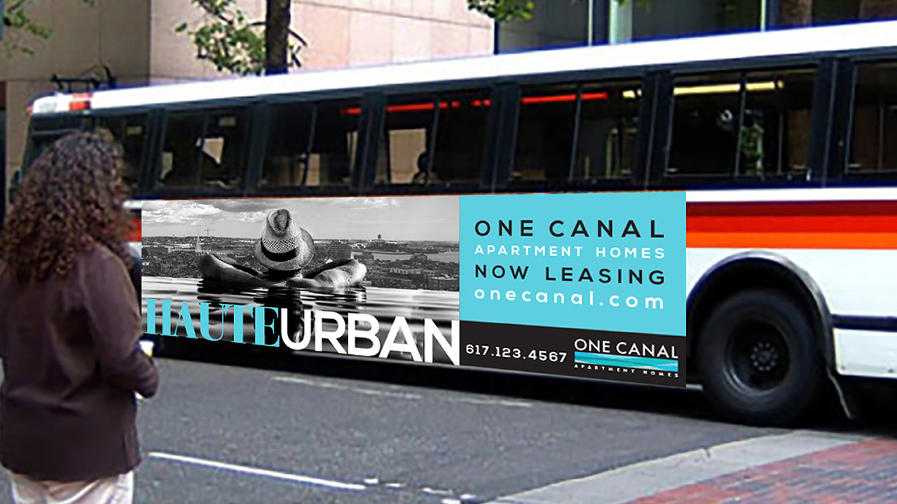 one canal bus signage