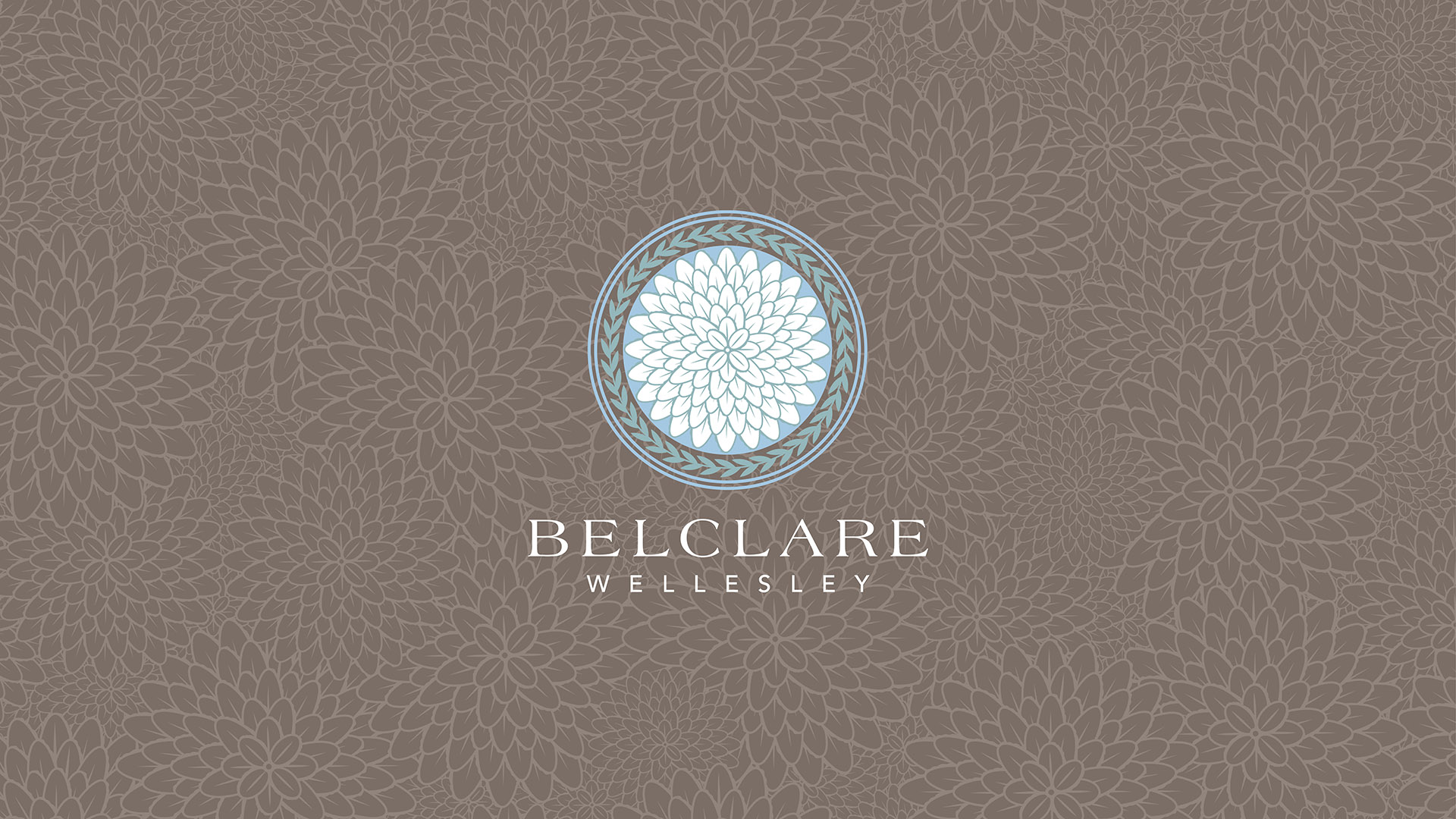 belclare wellesley logo on pattern