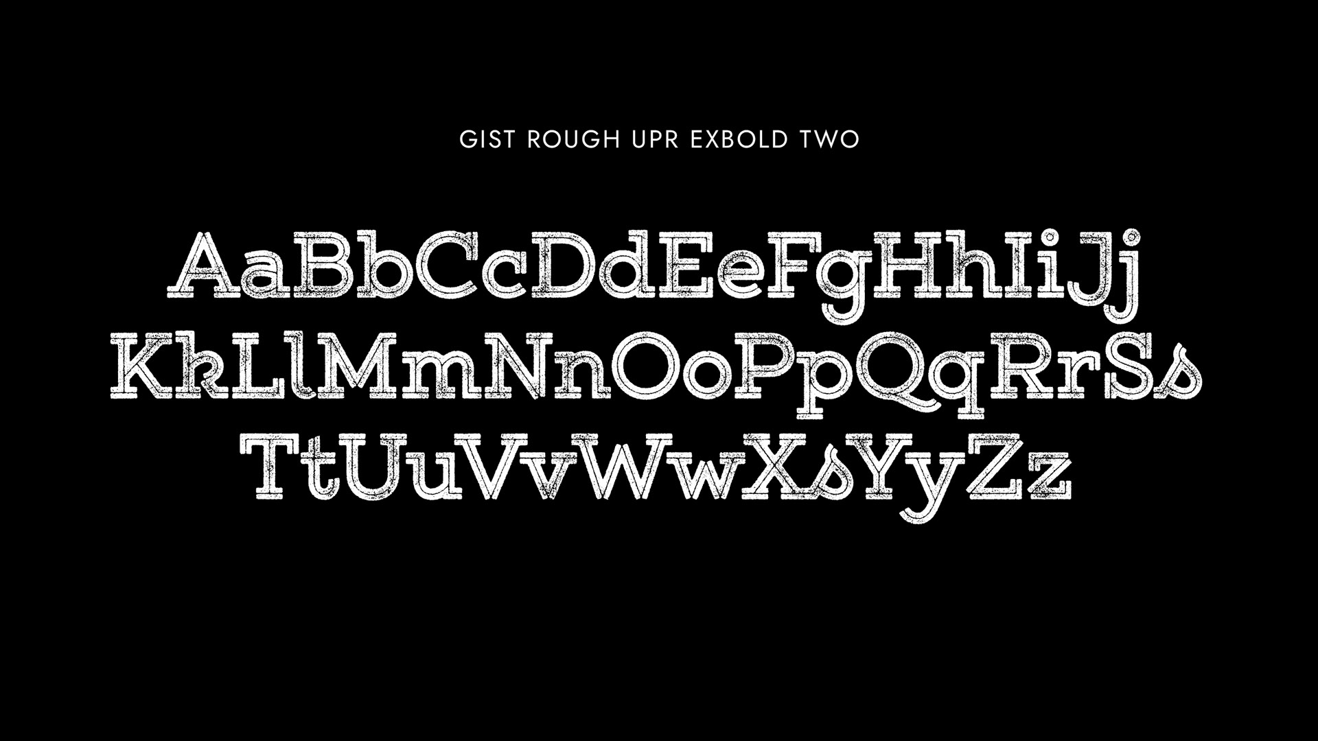 boston east fonts on black