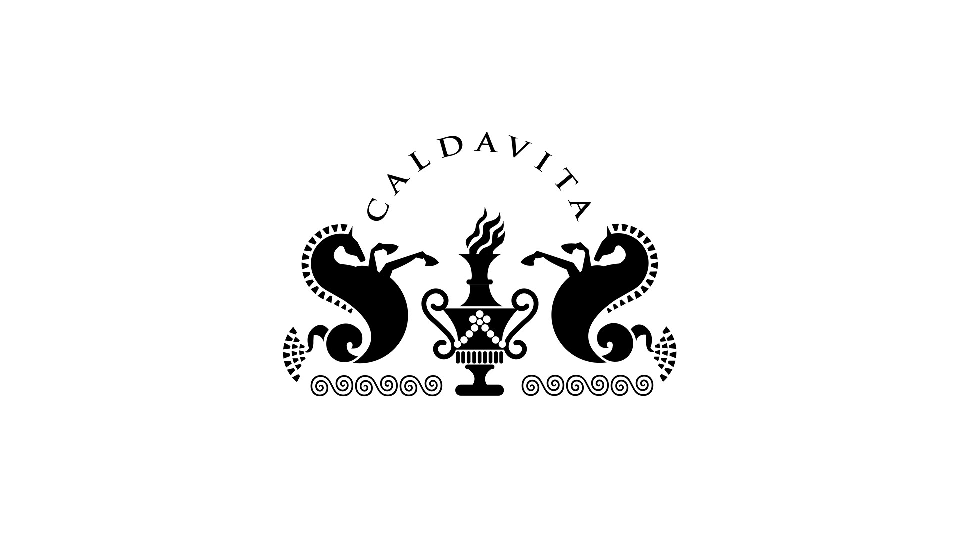 calda vita soaps black logo on white