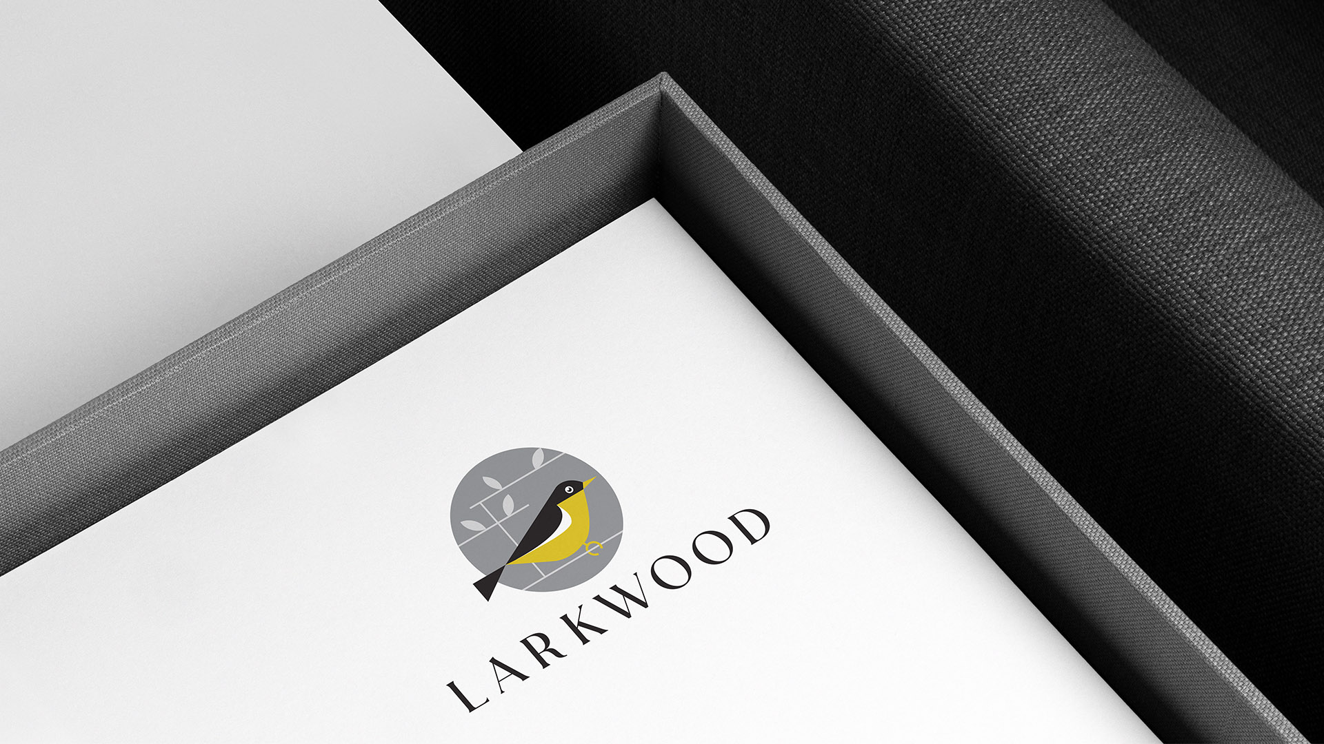 larkwood logo on letterhead in box