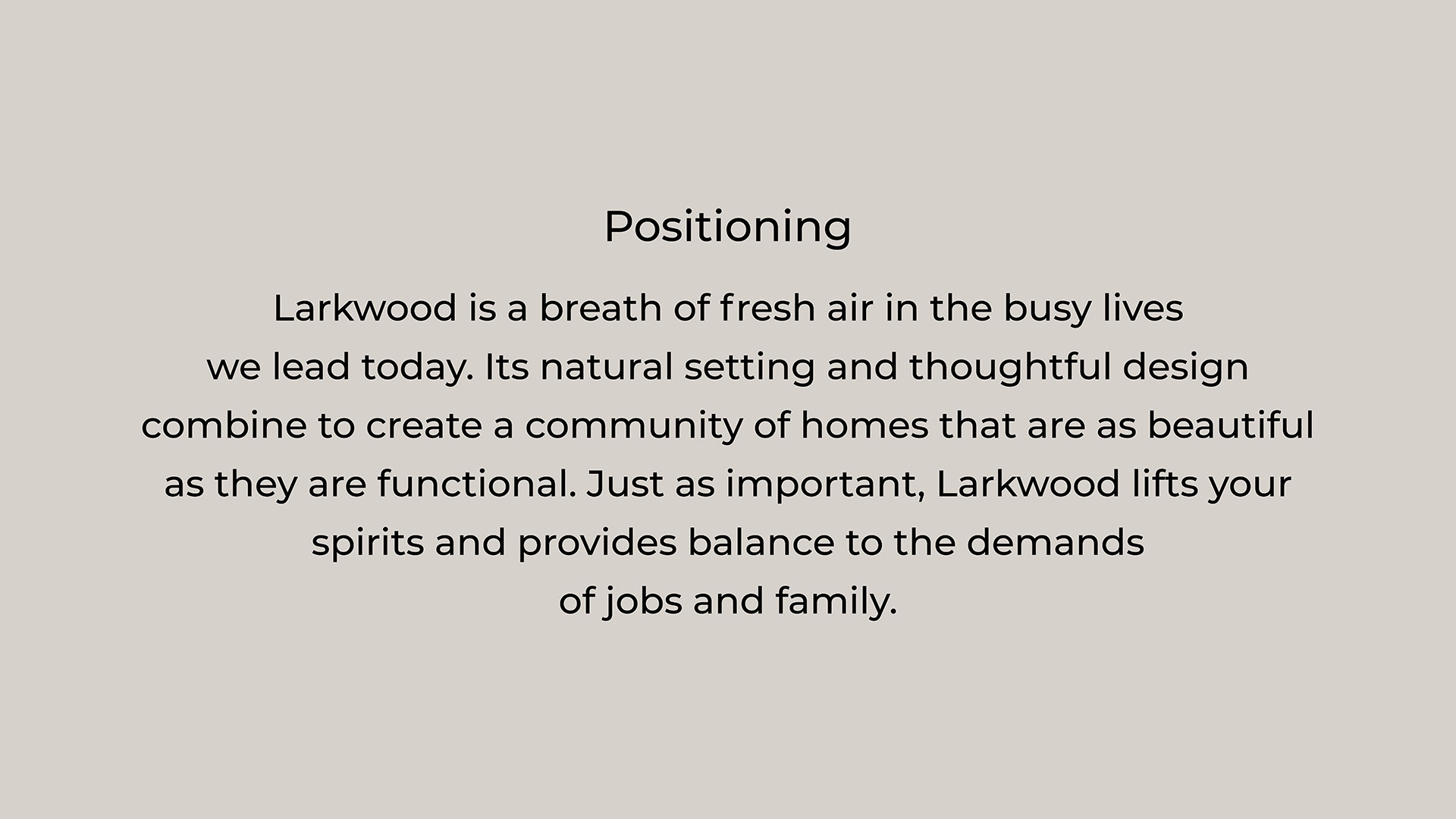 larkwood positioning statement on gray