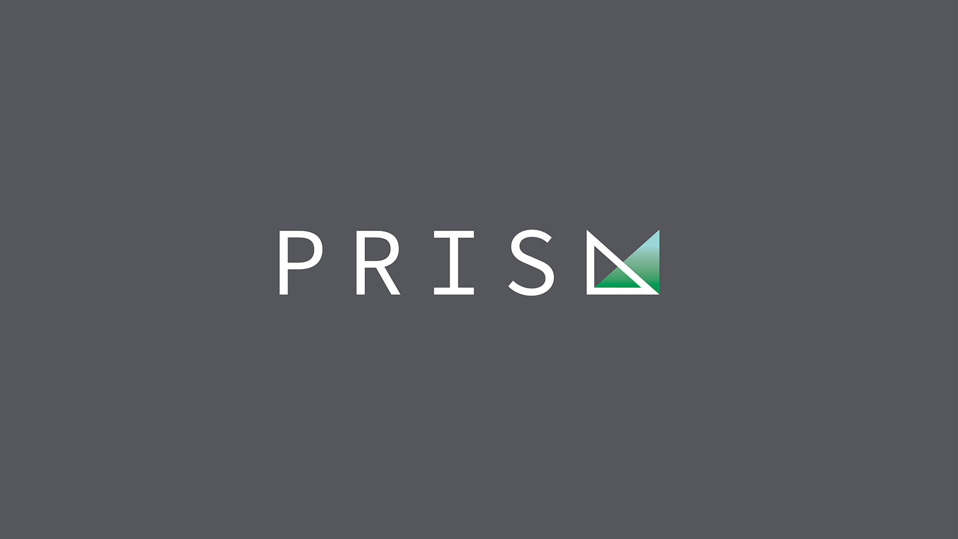 prism logo on gray background