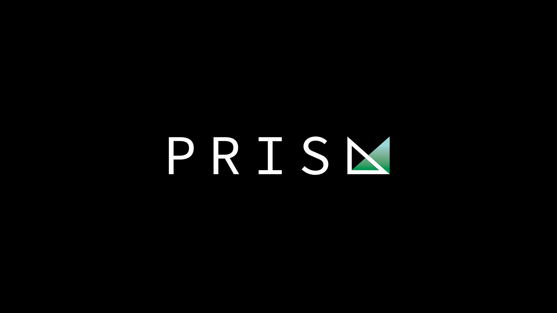 prism logo white and black