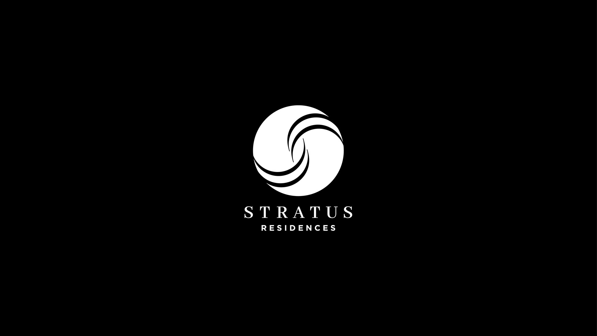 stratus logo white on black