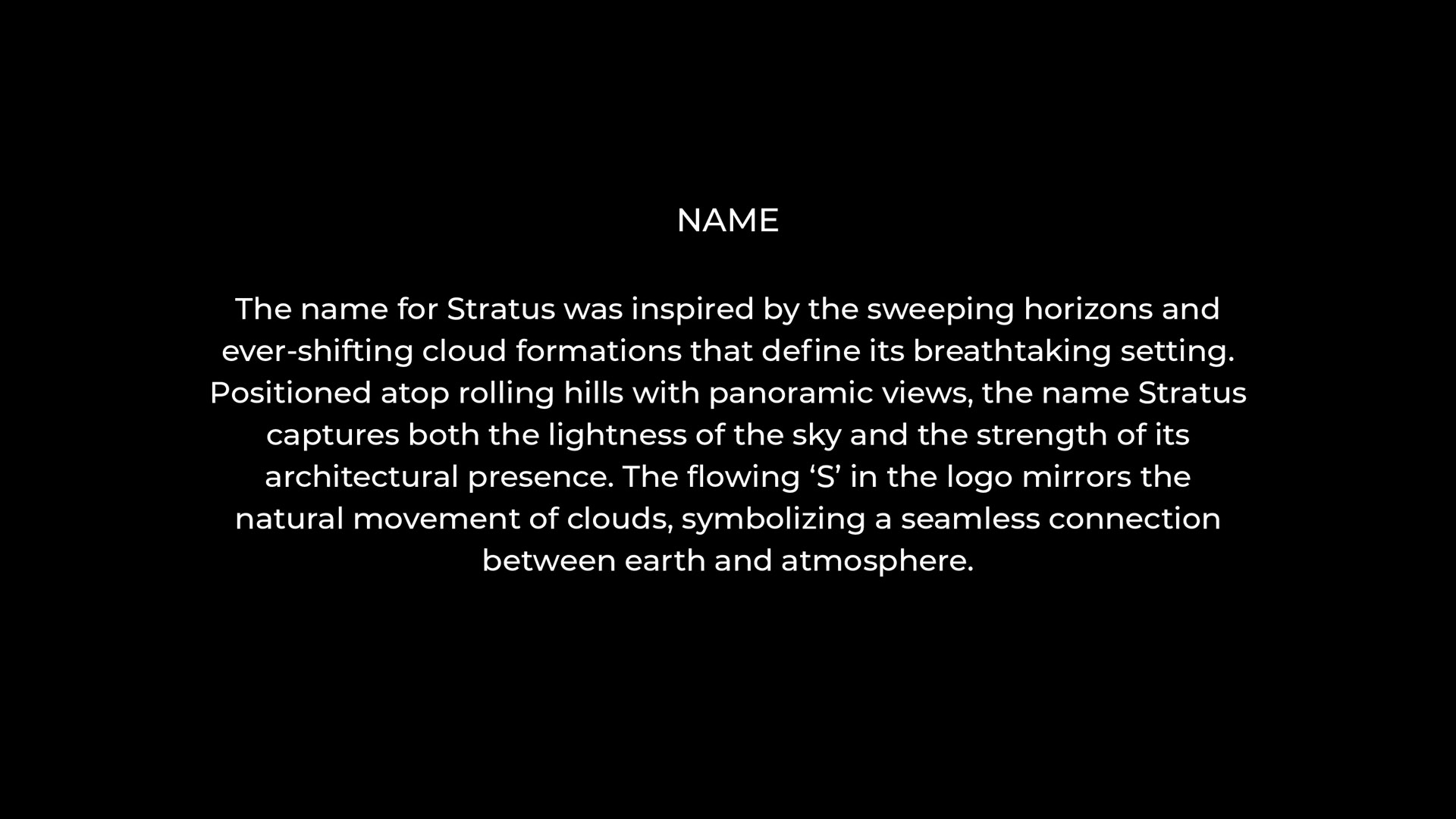 stratus name description on black