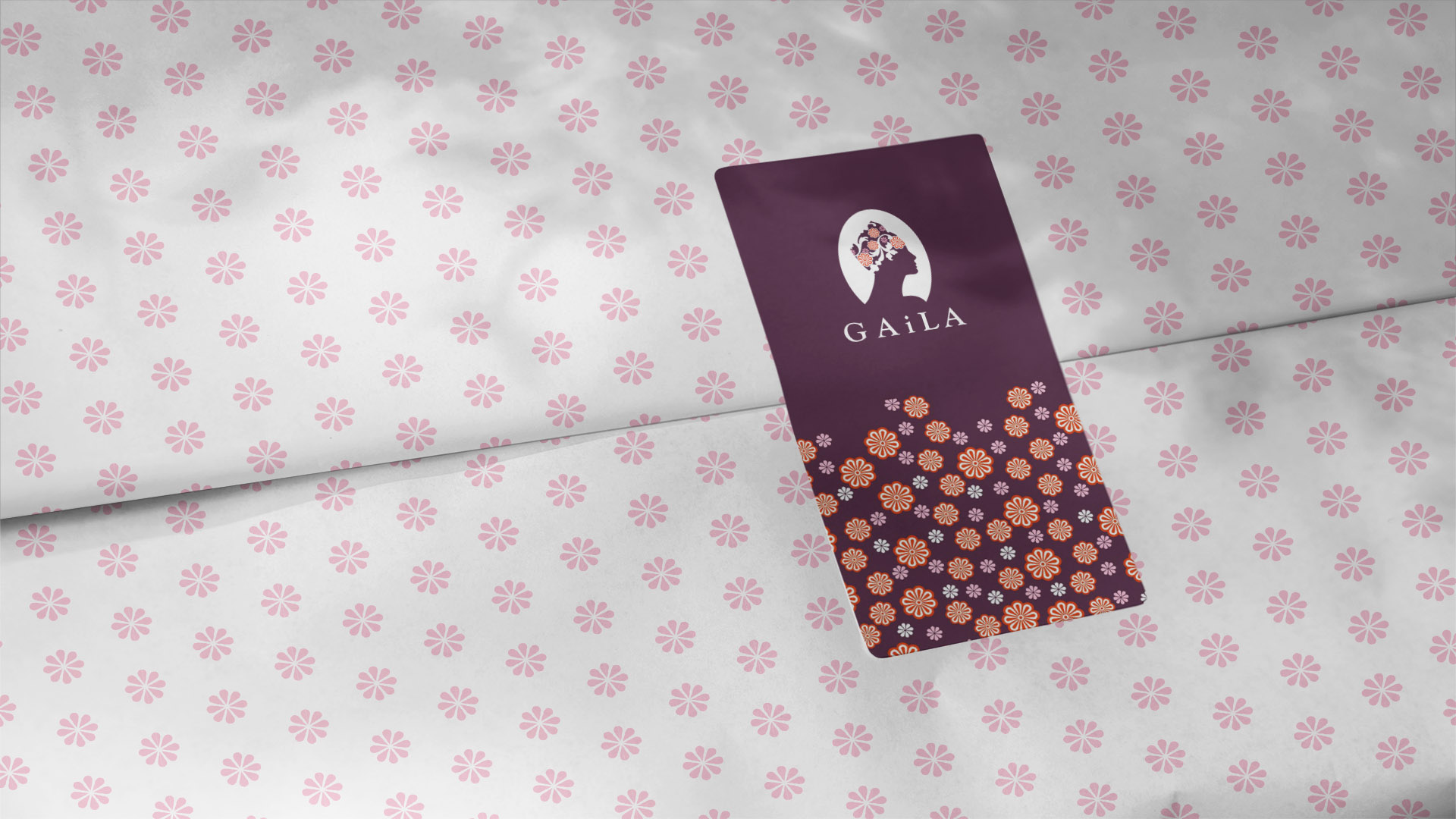 the gaila fund packaging with purple label and flowers